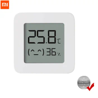New XIAOMI Mijia Bluetooth Thermometer 2 Wireless With Battery Smart Electric Digital Hygrometer Thermometer Work with Mijia