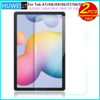 2PCS Tempered Glass Screen Protector for Samsung Galaxy Tab S8 S9 FE Plus S6 Lite S7 Fe A7 Lite A8 S9 A9 Tablet Accessories Film