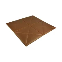 Wallbrick Wallpaper 3d Soft Leather 60x60 Cm P9 - Cokelat