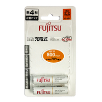 FUJITSU 富士通 鎳氫低自放4號充電電池800mah 2入 HR-4UTC/2B