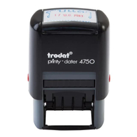 ตรายางวันที่หมึกในตัว+รับแล้ว โทรดัท TR-4750 น้ำเงินแดง