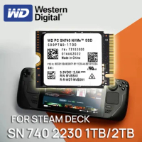 Western Digital SN740 2TB 1TB WD 2230 NVMe PCIe 4.0 M.2 SSD for Rog Ally Steam Deck GPD Surface Laptop Tablet Mini PC Computer