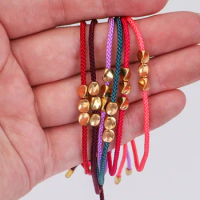 China Feng Shui Lucky Bracelets Bangles Buddhism Red String Wax Thread Wrist Bracelet Friendship Gift Yoga Prayer Cheap Jewelry