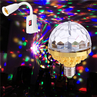 E27 LED Bulb Colorful Auto Rotating DJ Disco parti lampu 6W Fairy Lights RGB LED tahap cahaya