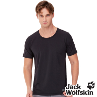 Jack wolfskin飛狼 男 抗菌銅纖維透氣排汗內衣 T恤『黑』