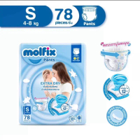 Molfix Extra Dry ผ้าอ้อมเด็ก โมลฟิกซ์ ผ้าอ้อมสำเร็จรูป แพมเพิส (ไซส์ S-3XL) แพมเพิสเด็ก