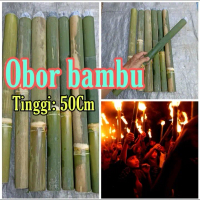 Bambu Obor/Coleng /Obor Bambu/Bambu Penerangan/Obor Pohon Bambu 50Cm Lampu