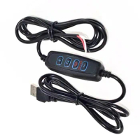 DC 5/12V Universal LED Dimmer USB Port Power Cord Dimming Color Matching Extension Cable ON OFF Switch Adapter Connector