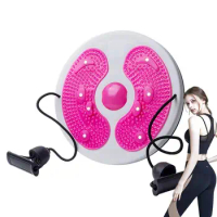 Twist Exercise Board Waist Twist Machine Rotating Disc Ab Twist Disc With Magnets &amp; Handles Abdominal Exercise Equipment