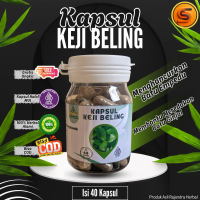Kapsul Keji Beling 100% Herbal Alami. Terbuat dari dain keji beling asli tanpa campuran