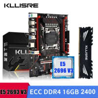 Kllisre LGA 2011-3 Motherboard kit xeon X99 E5 2696 V3 CPU 16GB 2400MHz DDR4 ECC Memory