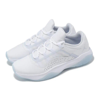 【NIKE 耐吉】休閒鞋 Air Jordan 11 CMFT Low 女鞋 白 藍 冰底 低筒 喬丹(DV2629-140)