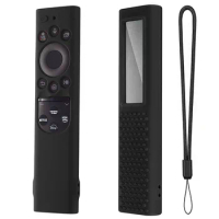 Smart Tv Remote Control Case Silicone Anti-slip Cover Compatible For 2022 Samsung Tm2280ecobn59 Solar Remote Control