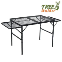 TreeWalker 加大款雙側開摺疊鋼網桌(兩段高度)