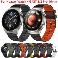 22mm Watchband For Huawei Watch GT3 GT2 Pro 46mm Band Accessories Strap For Huawei Watch 4 GT 3 2 Pro 46mm SE Silicone Bracelet