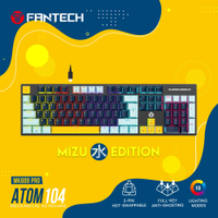 FANTECH MK889 คีย์บอร์ดเกมมิ่ง Mechanical Blue/Red Switch Keyboard Gaming MIZU / AME EDITION ปรับไฟ