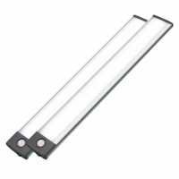 【WEIBO】2入組 三色調光磁吸LED紅外線感應燈-LI3360L 32.3CM(USB充電 白光 暖白光 自然光 60顆LED)