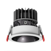 Dimmable Narrow Border Anti-glare Recessed COB LED Downlights AC85-265V 7W 12W 15W LED Ceiling Lamps Hotel Villa Lighting