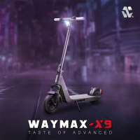 Waymax X9電動滑板車(前雙臂減震、IPX5防水車款)