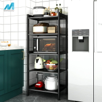 廚房微波爐置物架落地多層烤箱儲物架多功能加厚冰箱夾縫烤箱架子