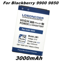 LOSONCOER 3000mAh J-M1 JM1 JM-1 Battery for Blackberry J-M1 JM1 JM-1 9380 9850 9860 9790 9930 9900 Battery