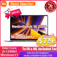 2024 Xiaomi Redmibook 16 Laptop 13 th Intel Core i5-13500H 16GB DDR5+1TB/512G SSD 16inch 2.5K Thunderbolt 4 Notebook PC