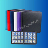 12 Pocket PU Leather Pokemon Card Collector Book Binder Storage Album with 480 Slots Water & Dust Re
