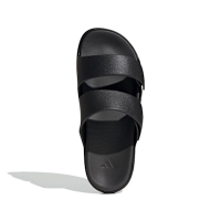 Adidas Znsory Sandal 男鞋 女鞋 黑色 中性 兩槓拖 魔鬼氈 雙槓 運動 休閒 拖鞋 JR3122