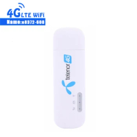 Huawei E8372 E8372h-608 LTE USB Wingle LTE Universal 4G WiFi Modem Dongle Car Wifi + 2PCS 4G Antenna