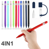 Soft Silicone Case Compatible For Apple Pencil 1st gen Case Compatible For iPad Tablet Touch Pen Stylus Protective Sleeve Cover
