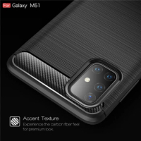 For Cover Samsung Galaxy M51 Case For Samsung M51 TPU Cover For Samsung A51 A71 Note 20 Ultra A01 M01 Core M01S M31S M51 Fundas