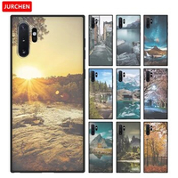 JURCHEN Phone Case For Samsung Galaxy Note 10 Plus Case Silicone Back Cover For Samsung Note 10 Plus 5G Capa Coque Note10Plus