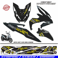 STIKER MOTIF ELEGAN STIKER MOTOR HONDA BEAT ESP / BEAT STREET / STIKER VARIASI POLET BEAT SPORTI 201