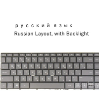 Russian Laptop Backlit Keyboard For HP Spectre 13-w000 13t-w000 13-ac000 13t-ac000 13-ae000 13-ad000 9Z.NECBQ.20R NSK-XB2BQ Gray