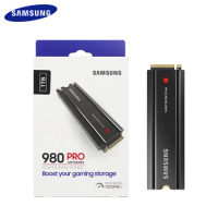 Samsung 980 PRO With Heatsink PCIe 4.0 NVMe M.2 SSD 1TB 2TB High Speed Internal Solid State Disk Hard Drive For Laptop Desktop