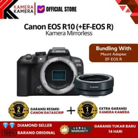 KameraKamera Canon EOS R10 Mirrorless Camera Body Only / EOS R 10 - Garansi Resmi + EF-EOS R