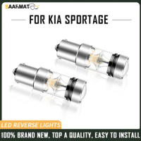 SAARMAT 2PCS 12V LED Reverse Light Blub Lamp 1156 P21W BA15S Canbus White For Kia Sportage 1994-2007 2018 2019