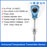 PT100 Intelligent Explosion-Proof Temperature Transmitter With Digital Display 4-20mA