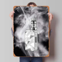 Vape Mod Smoke Tinplate Poster Outdoor Decors Room Decoration Metal Signs Vintage for Wall Decoratio