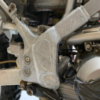 Cover rangka dry carbon silver KLX 140 Motorcycle