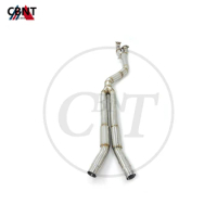 CBNT Exhaust Middle-pipe with Resonator for BMW G80 M3 G82 M4 S58 Exhaust-pipe 89mm/3.5inches SS304 Exhaust-System Mid Pipe