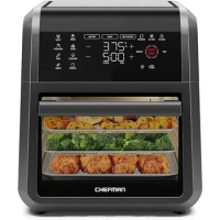 12-Qt 6-in-1 Air Fryer Oven w/ Digital Timer, Touchscreen, 12 Presets - Family Size Countertop Convection Oven | USA | NEW