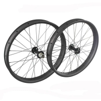 Lighter/Faster 26er Bike Carbon Fatbike/Snow/Sand Ground Wheelset 26 Inch 65mmX25mm Tubeless Rim QR/Thru Axle Taiwan Brand Wheel