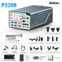 Aixun P3208 32V/8A Smart Voltage Ammeter Regulator Current Power Short Circuit Test For iPhone 7-14 Series Power on cable Tool