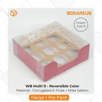 Box Mika Kue Imlek CNY Hampers Bolu Lapis Legit Puding | WB Multi 9 CNY Box + Insert Bulat