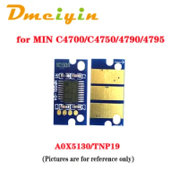 EXP/EUR Version BK/C/M/Y Color 30k Pages IUP12 Drum Chip for MINOLTA Bizhub C4700/C4750/4790/4795