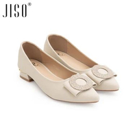 JESSI-554 Sepatu Kerja Wanita Sepatu Hak Tahu Wanita Heels 3Cm 38 APRICOT