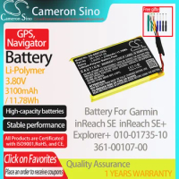 CameronSino Battery for Garmin inReach SE Explorer+ 010-01735-10 inReach SE+ fits Garmin 361-00107-00 GPS, Navigator battery