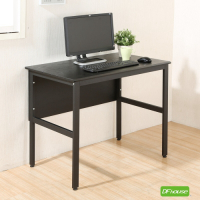 《DFhouse》頂楓90公分電腦辦公桌-黑橡色 90*60*76