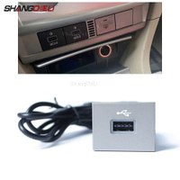 รถสีดำ/ เงินอะแดปเตอร์อินพุต USB เสียงวิทยุ U-Disk Flash Socket Interface Cable สำหรับ Ford Focus 2 Mk2 2009-2011อุปกรณ์เสริม